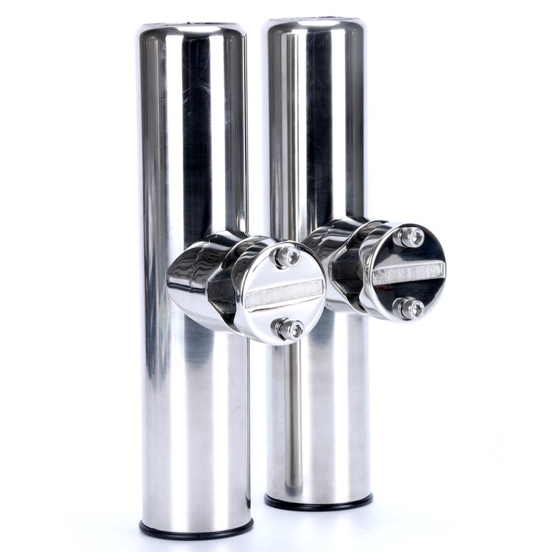 Amarine Made Boat 4pcs Fishing Rod Holder, Stainless Rail Mount Clamp on Rod Holder, Adjustable Fishing Pole Holder for Rails 7/8" to 1" - Image 5